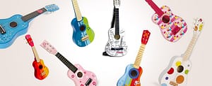 Chitarre in legno per bambini, 14 strumenti musicali